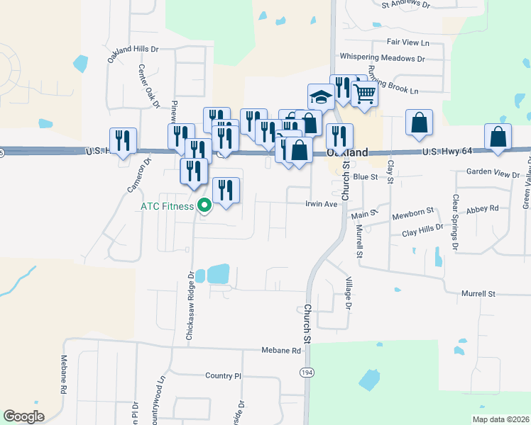 map of restaurants, bars, coffee shops, grocery stores, and more near 25 Umble Street in Oakland