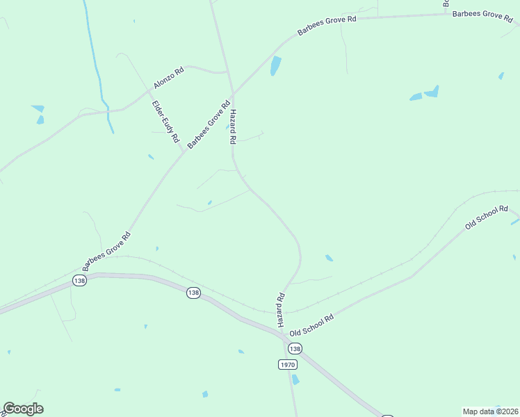 map of restaurants, bars, coffee shops, grocery stores, and more near 12013 Hazard Road in Oakboro