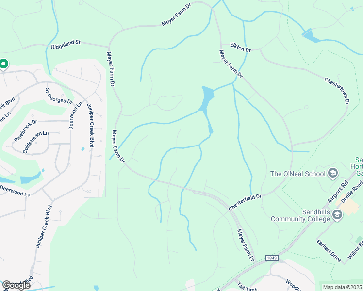 map of restaurants, bars, coffee shops, grocery stores, and more near 22 Granville Drive in Pinehurst