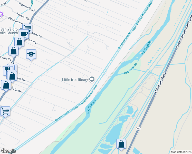 map of restaurants, bars, coffee shops, grocery stores, and more near 500 Price Lane in Corrales