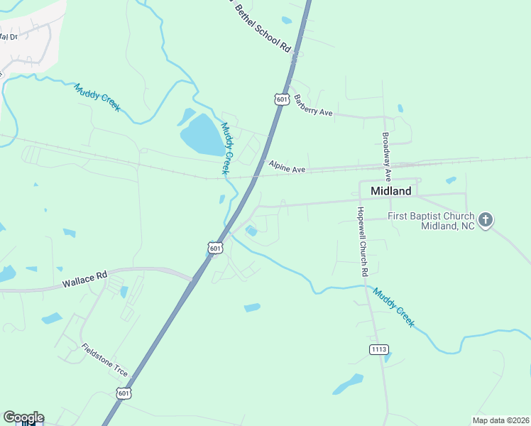 map of restaurants, bars, coffee shops, grocery stores, and more near 14151 Clayborn Street in Midland