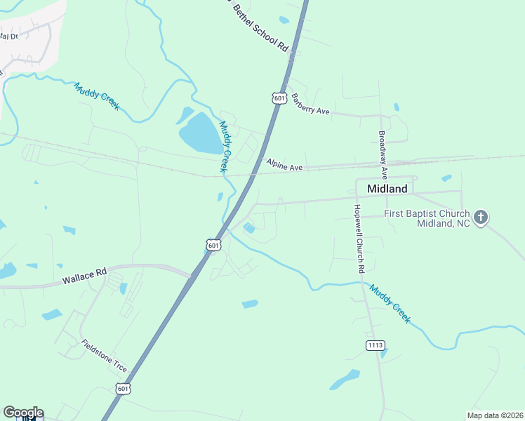 map of restaurants, bars, coffee shops, grocery stores, and more near 14151 Clayborn Street in Midland