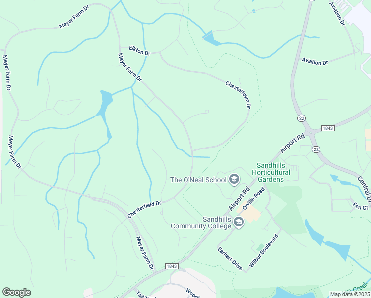 map of restaurants, bars, coffee shops, grocery stores, and more near 209 Meyer Farm Drive in Pinehurst