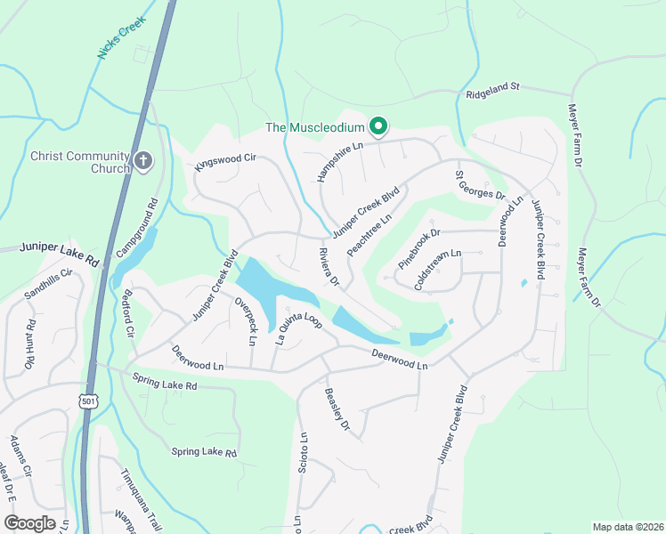 map of restaurants, bars, coffee shops, grocery stores, and more near 12 Riviera Drive in Pinehurst