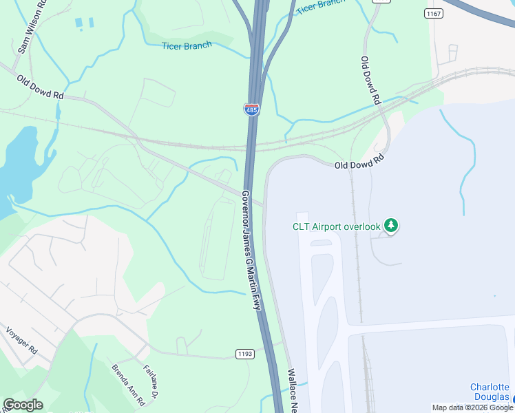 map of restaurants, bars, coffee shops, grocery stores, and more near 8131 Old Dowd Road in Charlotte