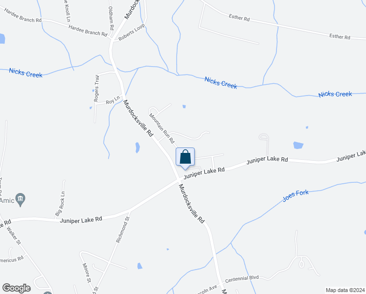 map of restaurants, bars, coffee shops, grocery stores, and more near 393 Mountain Run Road in West End