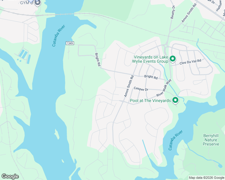 map of restaurants, bars, coffee shops, grocery stores, and more near 5701-6389 Midsomer Road in Charlotte