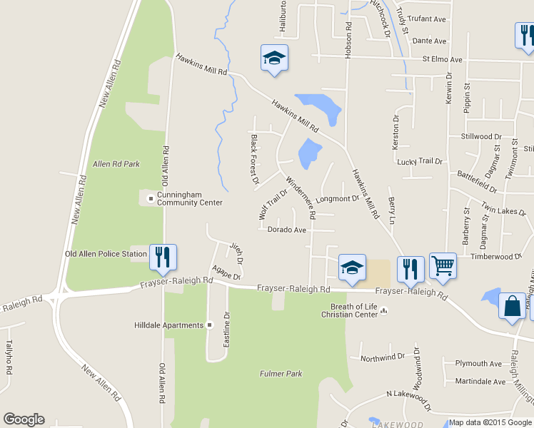 map of restaurants, bars, coffee shops, grocery stores, and more near 3738 Wolf Trail Drive in Memphis