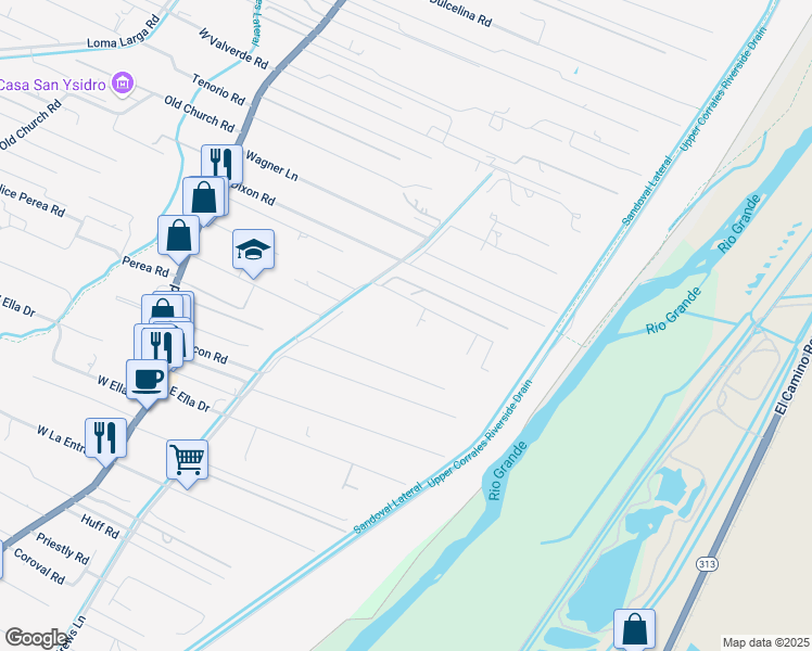 map of restaurants, bars, coffee shops, grocery stores, and more near 4 Caliente De Sol in Corrales