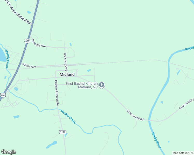 map of restaurants, bars, coffee shops, grocery stores, and more near 4551 Chaney Road in Midland