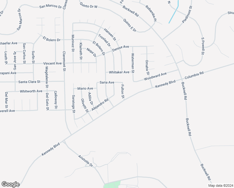 map of restaurants, bars, coffee shops, grocery stores, and more near Alejandro Road in California City