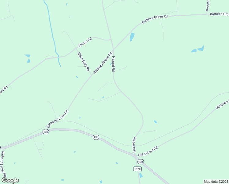 map of restaurants, bars, coffee shops, grocery stores, and more near 12063 Hazard Road in Oakboro