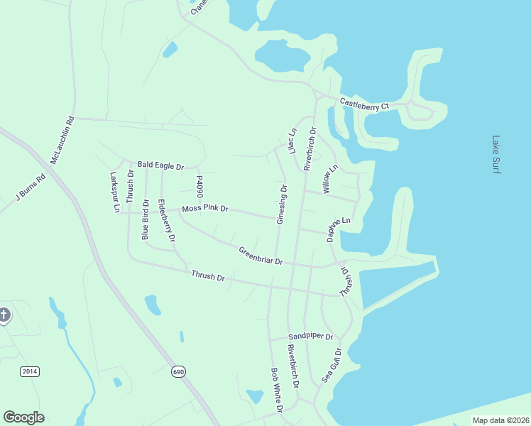 map of restaurants, bars, coffee shops, grocery stores, and more near 686 Titlark Court in Vass