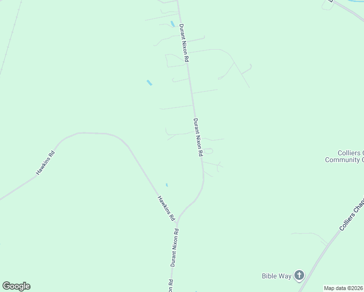 map of restaurants, bars, coffee shops, grocery stores, and more near 8651 Durant Nixon Road in Linden