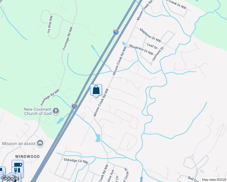 map of restaurants, bars, coffee shops, grocery stores, and more near 116 Woodcroft Court in Cleveland