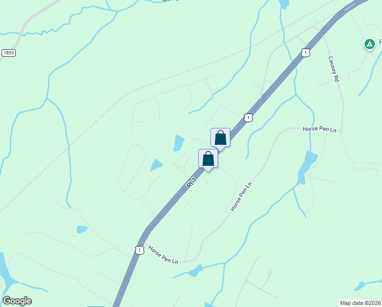 map of restaurants, bars, coffee shops, grocery stores, and more near 148 Simpson Drive in Vass