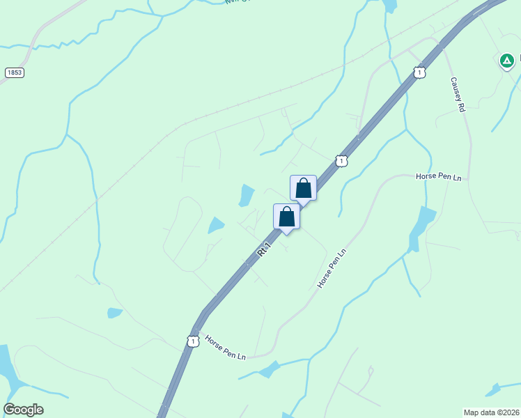map of restaurants, bars, coffee shops, grocery stores, and more near 148 Simpson Drive in Vass