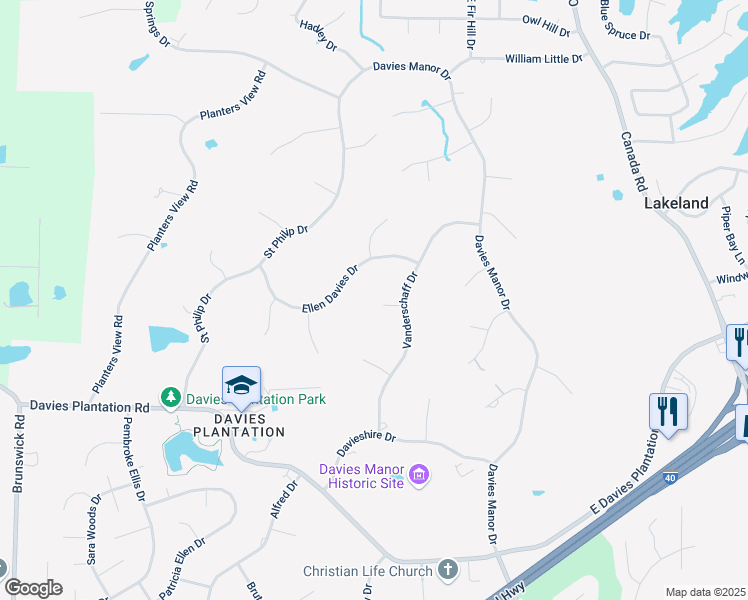 map of restaurants, bars, coffee shops, grocery stores, and more near 9260 Treys Cove in Memphis