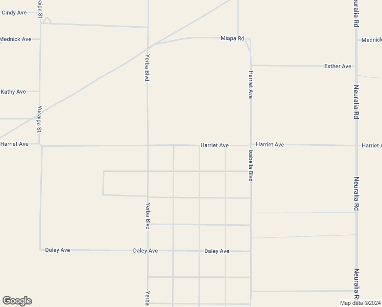 map of restaurants, bars, coffee shops, grocery stores, and more near Harriet Avenue in Cantil