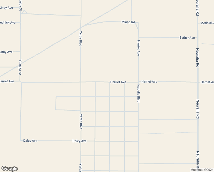 map of restaurants, bars, coffee shops, grocery stores, and more near Harriet Avenue in Kern County