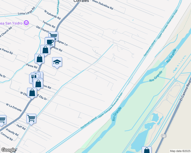 map of restaurants, bars, coffee shops, grocery stores, and more near 4 Caliente De Sol in Corrales