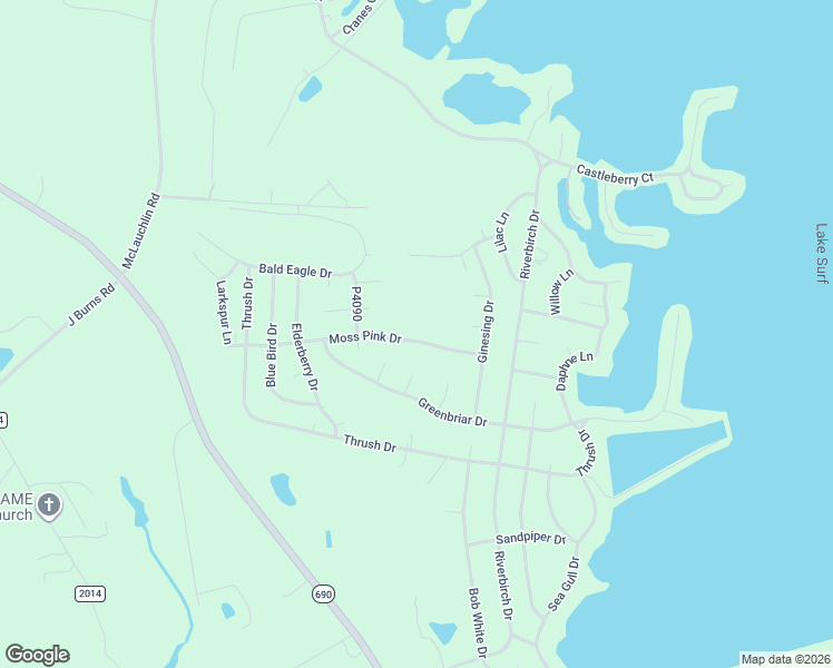 map of restaurants, bars, coffee shops, grocery stores, and more near 350 Moss Pink Drive in Vass