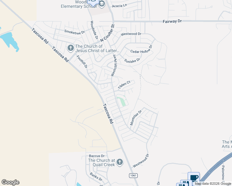 map of restaurants, bars, coffee shops, grocery stores, and more near 6611 Diamond Court in Amarillo