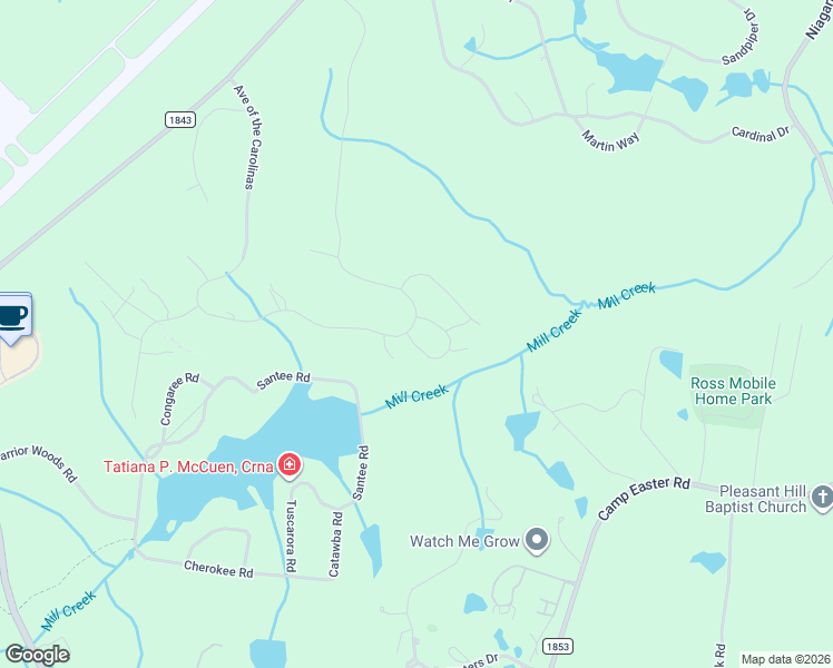 map of restaurants, bars, coffee shops, grocery stores, and more near 655 Avenue of the Carolinas in Carthage