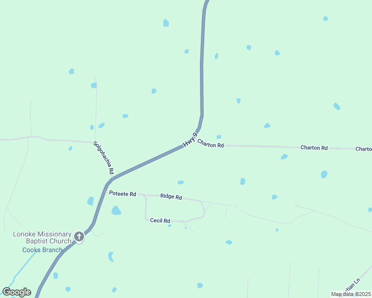 map of restaurants, bars, coffee shops, grocery stores, and more near 2812 Highway 9 in Morrilton