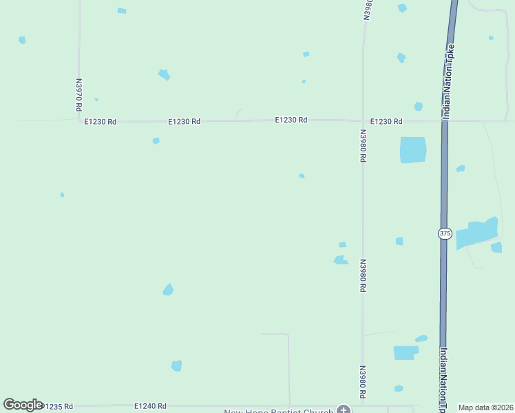 map of restaurants, bars, coffee shops, grocery stores, and more near 397864 East 1230 Road in Hanna