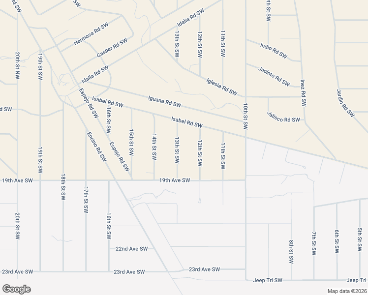 map of restaurants, bars, coffee shops, grocery stores, and more near 1804 13th Street Southwest in Rio Rancho