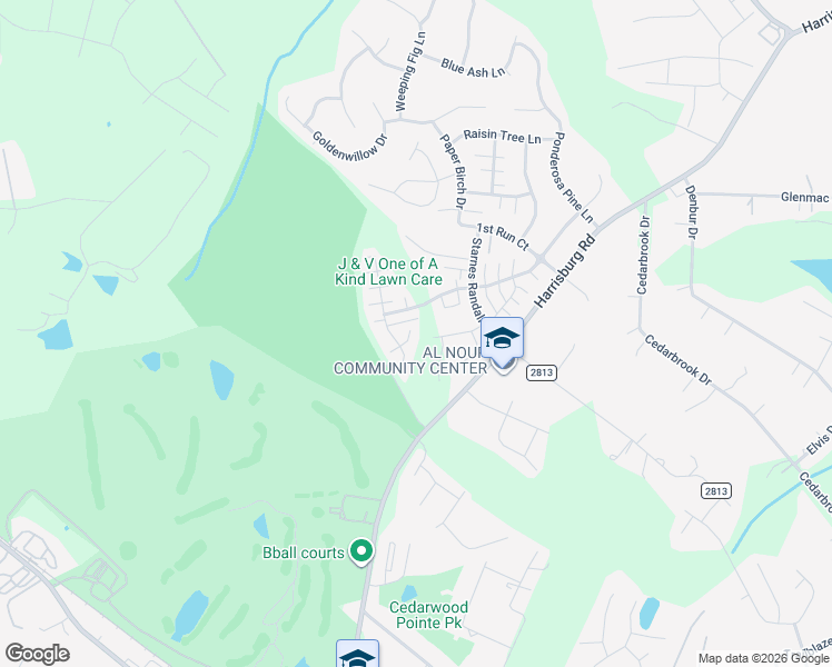 map of restaurants, bars, coffee shops, grocery stores, and more near 8418 Candlenut Lane in Charlotte