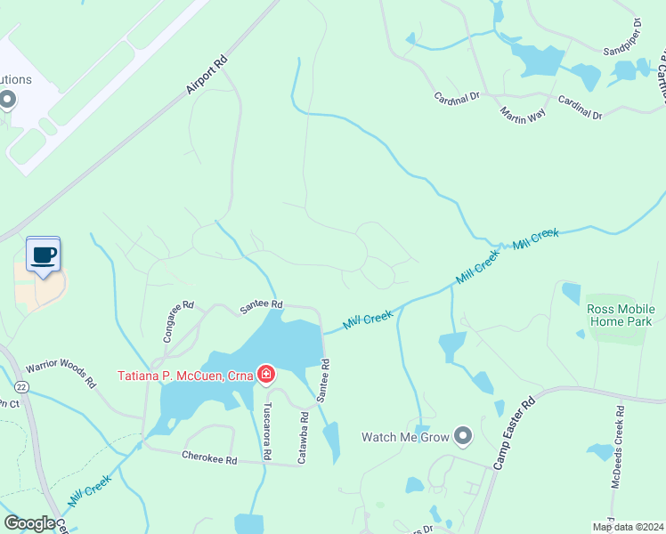 map of restaurants, bars, coffee shops, grocery stores, and more near 685 Avenue of the Carolinas in Carthage