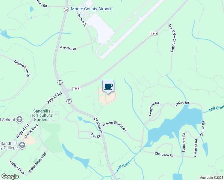 map of restaurants, bars, coffee shops, grocery stores, and more near 212 Mill Creek Road in Carthage