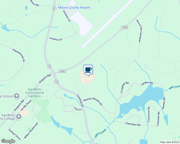 map of restaurants, bars, coffee shops, grocery stores, and more near 212 Mill Creek Road in Carthage