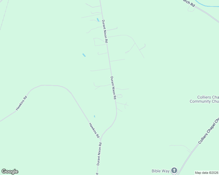 map of restaurants, bars, coffee shops, grocery stores, and more near 8651 Durant Nixon Road in Linden