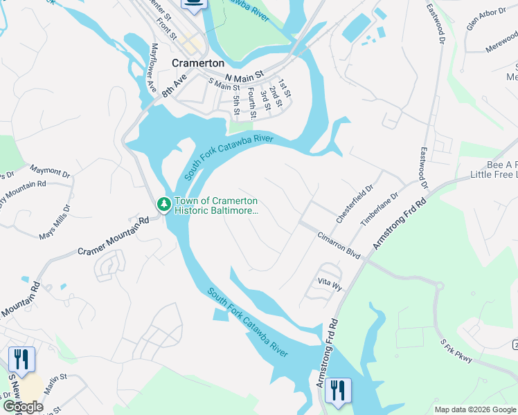 map of restaurants, bars, coffee shops, grocery stores, and more near 3217 Grange Court in Belmont