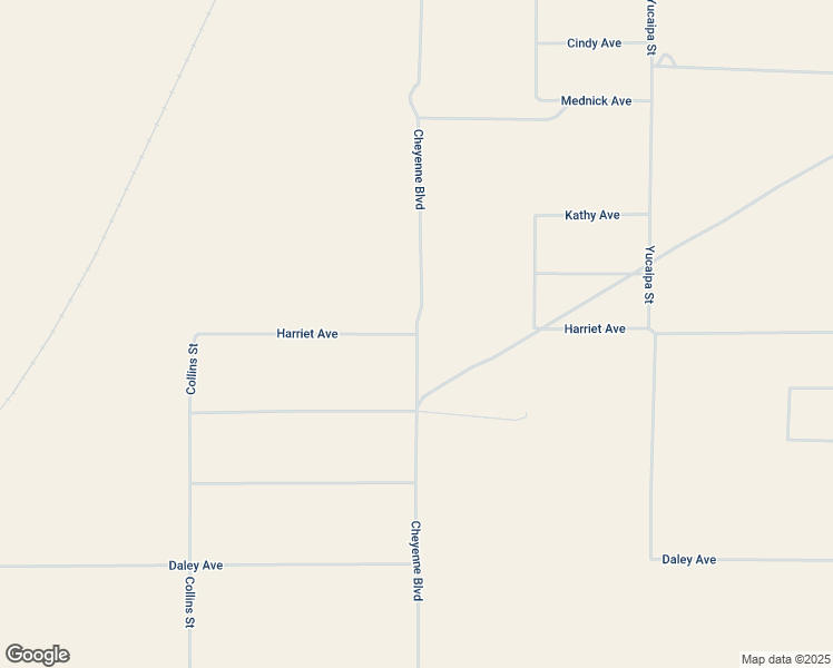map of restaurants, bars, coffee shops, grocery stores, and more near Harriet Avenue in Kern County