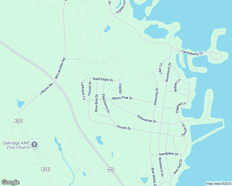 map of restaurants, bars, coffee shops, grocery stores, and more near 768 Gold Finch Way in Vass