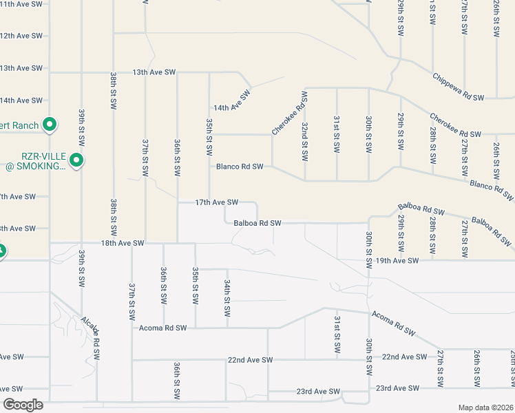 map of restaurants, bars, coffee shops, grocery stores, and more near 33rd Street Southwest in Rio Rancho