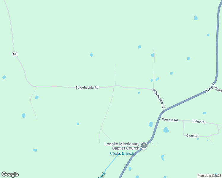 map of restaurants, bars, coffee shops, grocery stores, and more near 95 Givens Lane in Morrilton