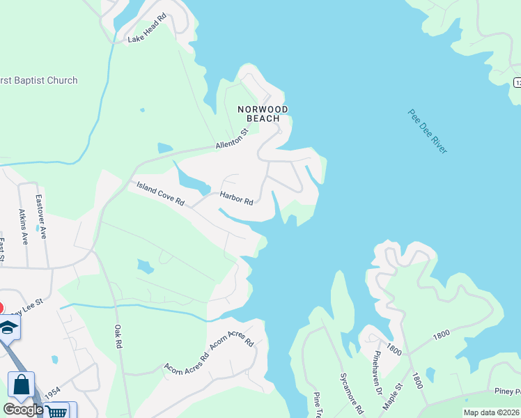 map of restaurants, bars, coffee shops, grocery stores, and more near 541 Harbor Road in Norwood