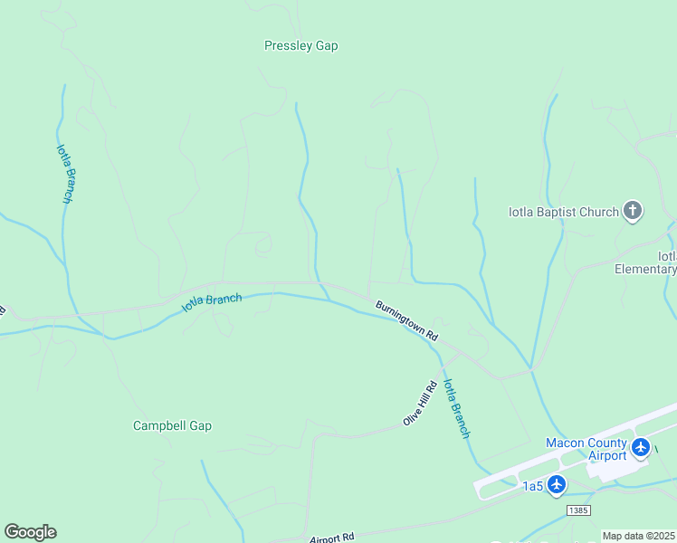 map of restaurants, bars, coffee shops, grocery stores, and more near 2571 Burningtown Road in Franklin