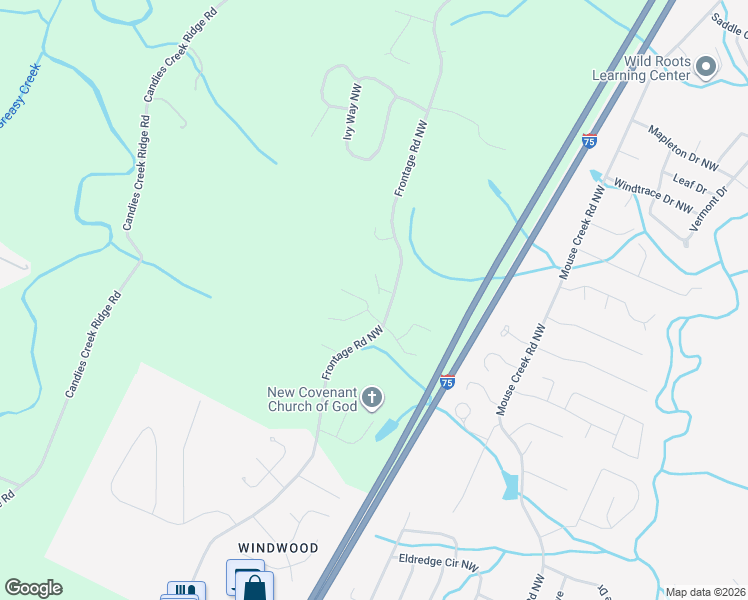 map of restaurants, bars, coffee shops, grocery stores, and more near 1423 Fairoak Lane in Cleveland