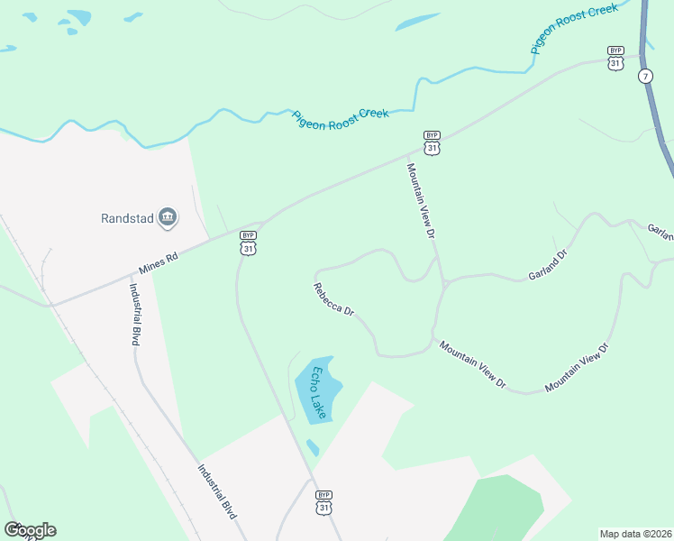 map of restaurants, bars, coffee shops, grocery stores, and more near 2090 Rebecca Drive in Pulaski