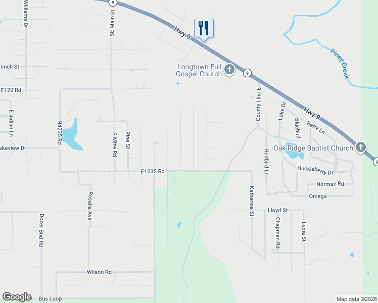 map of restaurants, bars, coffee shops, grocery stores, and more near 89 Betty Road in Eufaula
