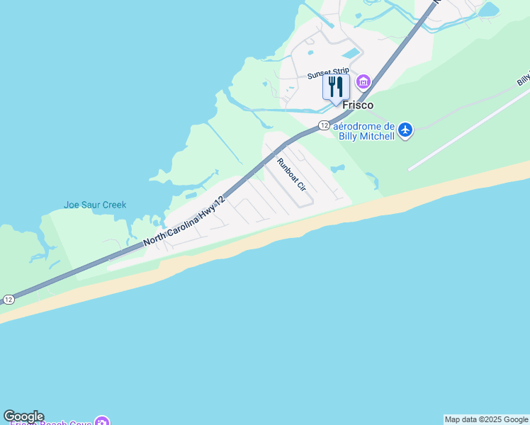 map of restaurants, bars, coffee shops, grocery stores, and more near 54226-54230 Cape Hatteras Drive in Frisco