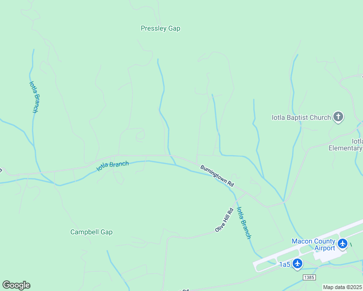 map of restaurants, bars, coffee shops, grocery stores, and more near 2571 Burningtown Road in Franklin
