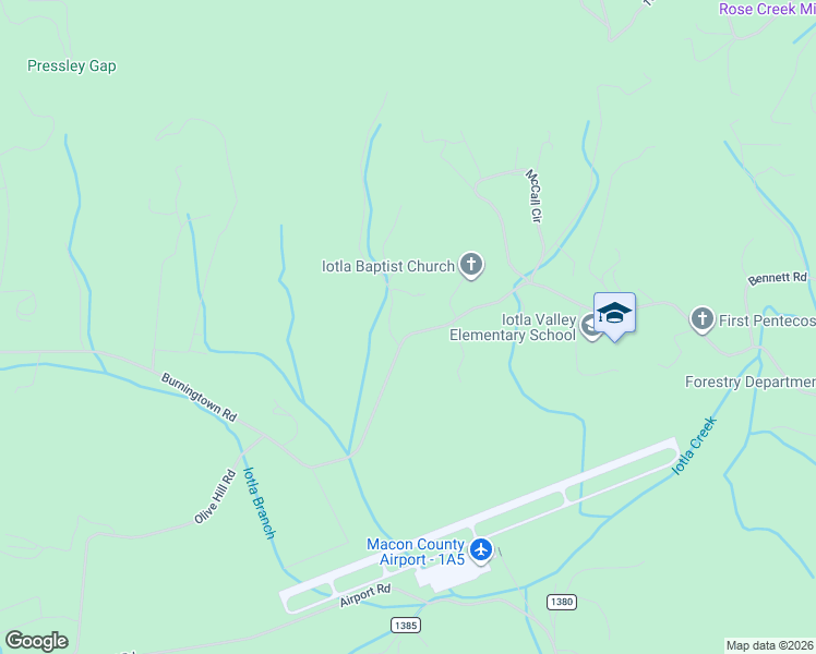 map of restaurants, bars, coffee shops, grocery stores, and more near 1657 Burningtown Road in Franklin