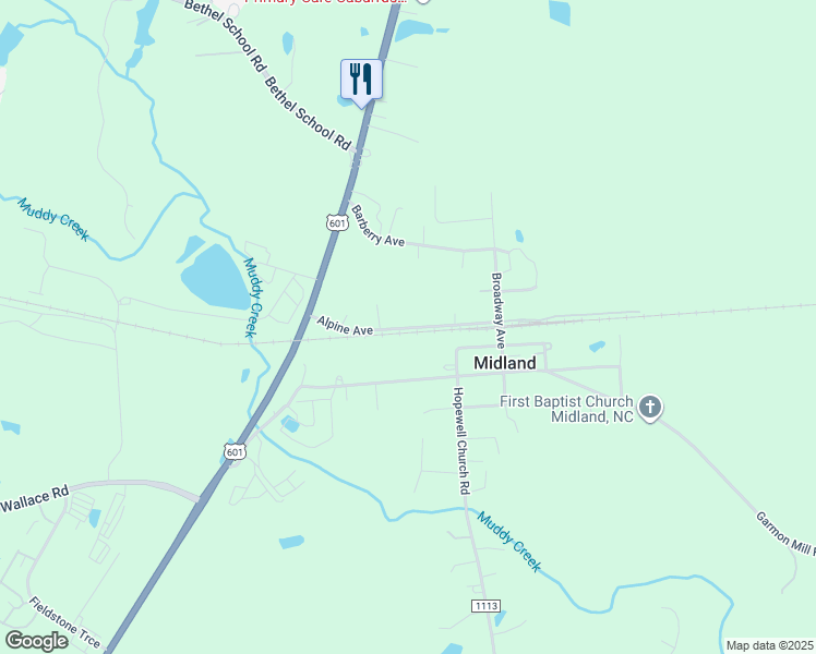 map of restaurants, bars, coffee shops, grocery stores, and more near 4129 Alpine Avenue in Midland